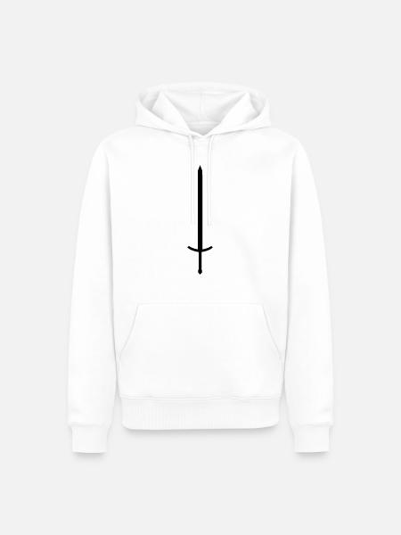 Schwert 3 - Männer Premium Bio Hoodie - Weiß