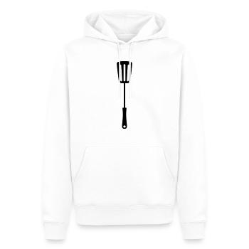 casseroles fourchette barbecue pinces barbecue fourchette barbecue - Sweat à capuche Premium bio Homme - blanc - Devant - Nico (187cm)