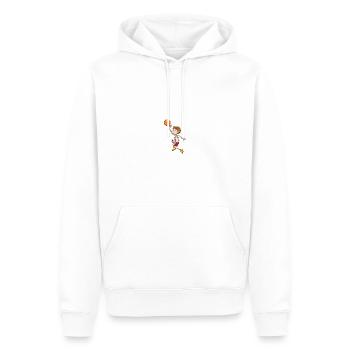 Ballsport - Männer Premium Bio Hoodie - Weiß - Vorne - Nico (187cm)