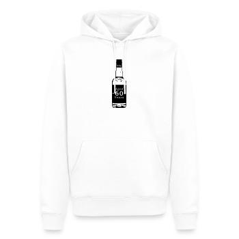60 ans - Whisky - Sweat à capuche Premium bio Homme - blanc - Devant - Nico (187cm)