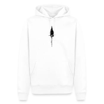 Baum Wandern Outdoor - Männer Premium Bio Hoodie - Weiß - Vorne - Nico (187cm)