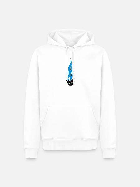 flammen - Men’s Premium Organic Hoodie - white
