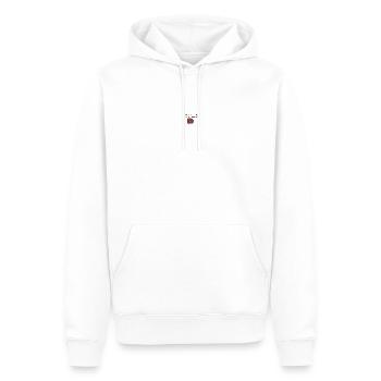 Es hängt allein von dir - Männer Premium Bio Hoodie - Weiß - Vorne - Nico (187cm)