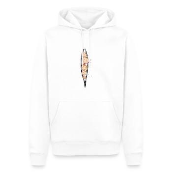 Kinder Comic Reißverschluss - Männer Premium Bio Hoodie - Weiß - Vorne - Nico (187cm)