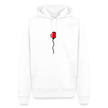 Ballon - Sweat à capuche Premium bio Homme - blanc - Devant - Nico (187cm)