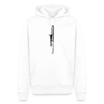 posaune - Männer Premium Bio Hoodie - Weiß - Vorne - Nico (187cm)