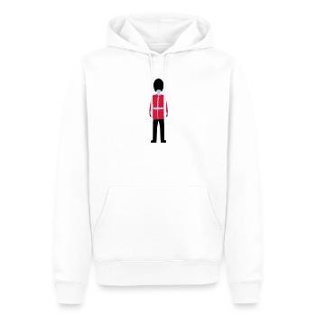 Queen's Guard - Men’s Premium Organic Hoodie - white - Front - Nico (187cm)