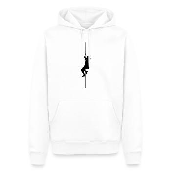 seilketterer - Männer Premium Bio Hoodie - Weiß - Vorne - Nico (187cm)