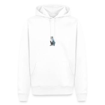 Katze - Männer Premium Bio Hoodie - Weiß - Vorne - Nico (187cm)