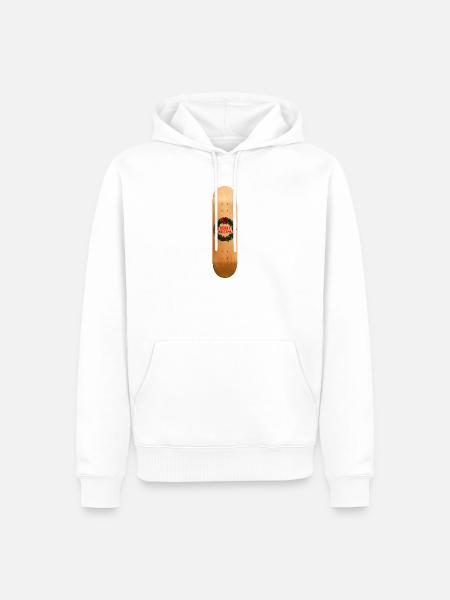 Christmas Skateboard - Männer Premium Bio Hoodie - Weiß