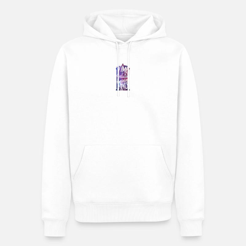 Time and Relative Dimension in Space - Männer Premium Bio Hoodie - Weiß