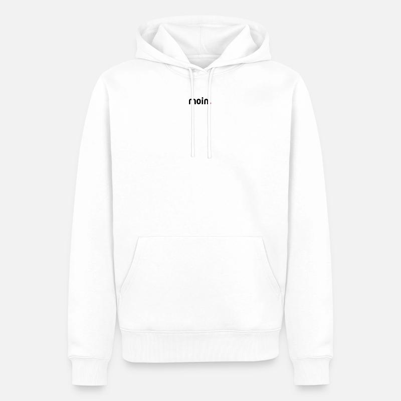 moin - Männer Premium Bio Hoodie - Weiß