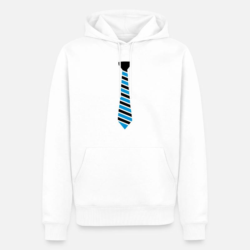 krawatte - Sweat à capuche Premium bio Homme - blanc