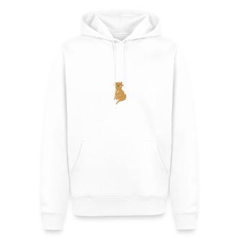 Katze - Männer Premium Bio Hoodie - Weiß - Vorne - Nico (187cm)