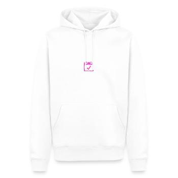 SAVE THE DATE - Men’s Premium Organic Hoodie - white - Front - Nico (187cm)
