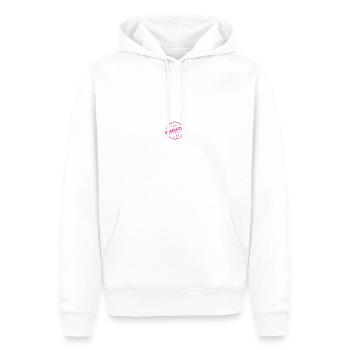 T-shirt de déclaration de qualité - Sweat à capuche Premium bio Homme - blanc - Devant - Nico (187cm)