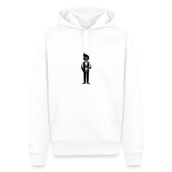 Équipe de mariage du marié - Sweat à capuche Premium bio Homme - blanc - Devant - Nico (187cm)