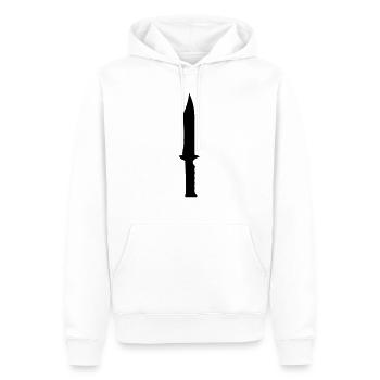 Messer 2 - Men’s Premium Organic Hoodie - white - Front - Nico (187cm)