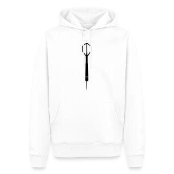 Dart - Sweat à capuche Premium bio Homme - blanc - Devant - Nico (187cm)