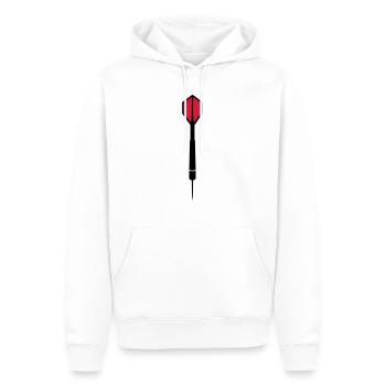 Dart - Sweat à capuche Premium bio Homme - blanc - Devant - Nico (187cm)