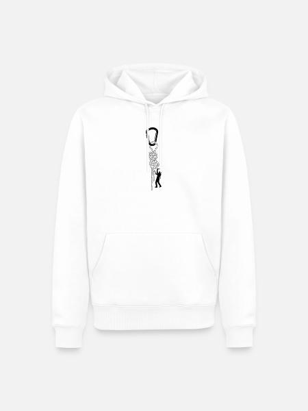 klettern bouldern felsklettern berge Bergsport - Männer Premium Bio Hoodie - Weiß