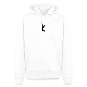 volleyball - Sweat à capuche Premium bio Homme - blanc - Devant - Nico (187cm)