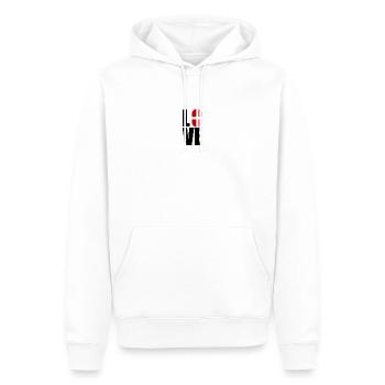 LOVE SAVOIE HAUTE SAVOIE - Men’s Premium Organic Hoodie - white - Front - Nico (187cm)