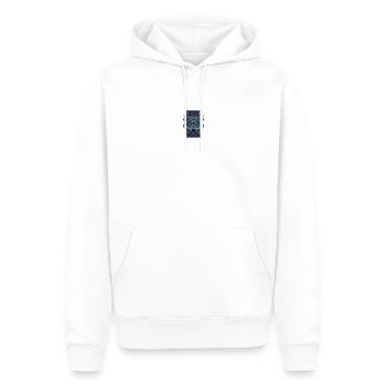Wolf mit einem aggressiven Blick Geschenk - Männer Premium Bio Hoodie - Weiß - Vorne - Nico (187cm)
