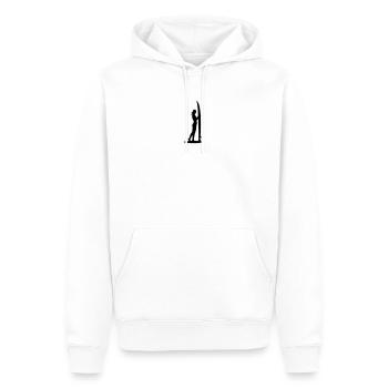 Surfing - Männer Premium Bio Hoodie - Weiß - Vorne - Nico (187cm)