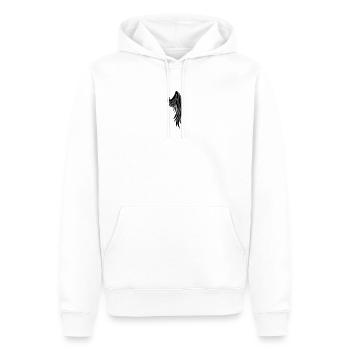 Angel wing - Men’s Premium Organic Hoodie - white - Front - Nico (187cm)