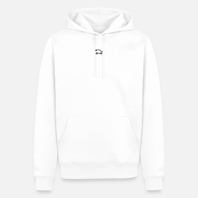 Auto TheMartinko - Sweat à capuche Premium bio Homme - blanc