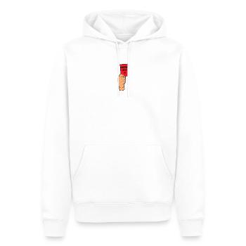 Kreisliga Libero #1 - Sweat à capuche Premium bio Homme - blanc - Devant - Nico (187cm)