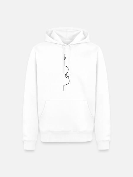 cello linie - Männer Premium Bio Hoodie - Weiß