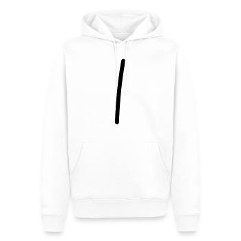1 Strich // 1 Mal // Geburtstag // Geschenk - Männer Premium Bio Hoodie - Weiß - Vorne - Nico (187cm)