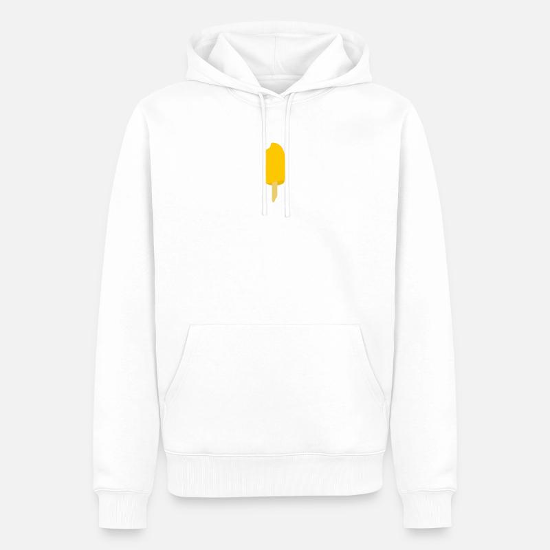 Mango Eis am Stiel - Männer Premium Bio Hoodie - Weiß