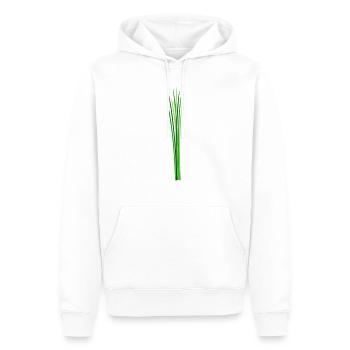 Schnittlauch Lauch Bio Kräuter - Männer Premium Bio Hoodie - Weiß - Vorne - Nico (187cm)