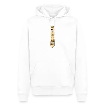 Goldene Mezuzah Kunst Menorah-Symbol Moderne Judaika - Männer Premium Bio Hoodie - Weiß - Vorne - Nico (187cm)