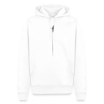 Simple - Men’s Premium Organic Hoodie - white - Front - Nico (187cm)