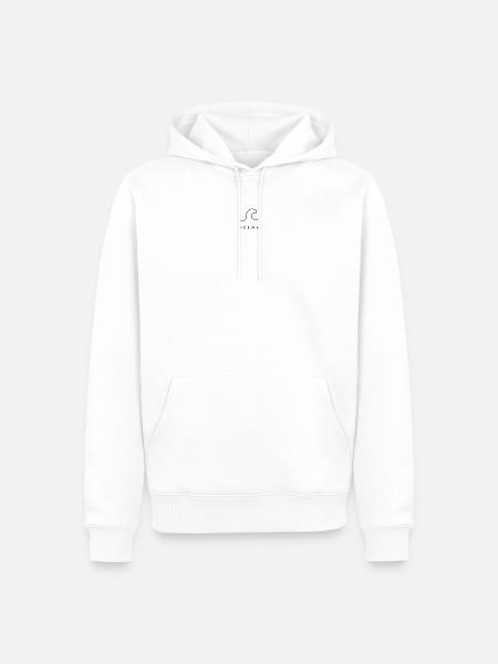 Ocean wave - Sweat à capuche Premium bio Homme - blanc