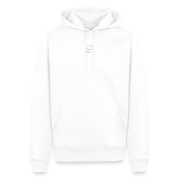 Winter - Männer Premium Bio Hoodie - Weiß - Vorne - Nico (187cm)