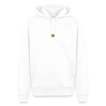 pease - Sweat à capuche Premium bio Homme - blanc - Devant - Nico (187cm)