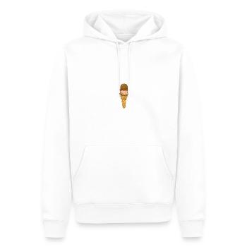 Sommer - Männer Premium Bio Hoodie - Weiß - Vorne - Nico (187cm)