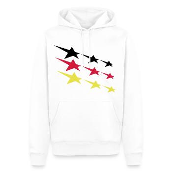 Deutschland Sterne - Männer Premium Bio Hoodie - Weiß - Vorne - Nico (187cm)