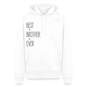 Bruder, Best Brother Ever, Familie Geburtstag - Männer Premium Bio Hoodie - Weiß - Vorne - Nico (187cm)