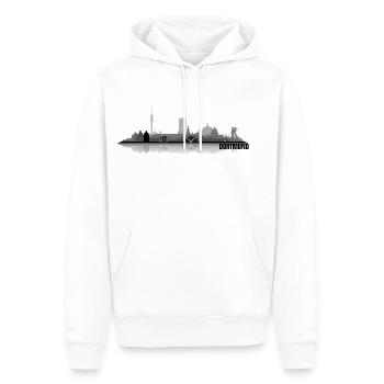Dortmund 01 - Sweat à capuche Premium bio Homme - blanc - Devant - Nico (187cm)