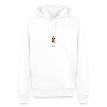 Ballsport - Männer Premium Bio Hoodie - Weiß - Vorne - Nico (187cm)
