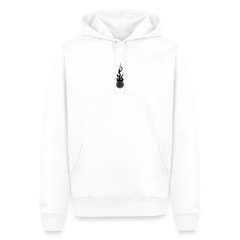Volleyball - Männer Premium Bio Hoodie - Weiß - Vorne - Nico (187cm)