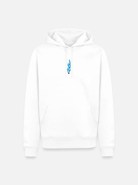 flammen - Men’s Premium Organic Hoodie - white