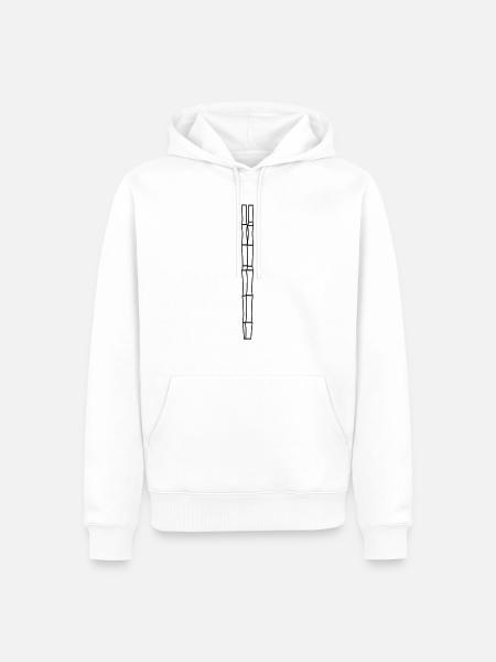 bamboo - Men’s Premium Organic Hoodie - white