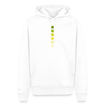 Stripe Colors - Men’s Premium Organic Hoodie - white - Front - Nico (187cm)
